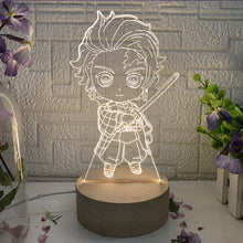 Load image into Gallery viewer, Demon Slayer 3D illusion Action Figure LED Lamp
