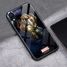 Load image into Gallery viewer, Iron Man / Captain Marvel / Thanos Tempered Glass iPhone Case
