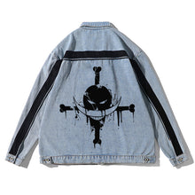 Load image into Gallery viewer, Straw Hat Crew Silhouette Denim Jacket
