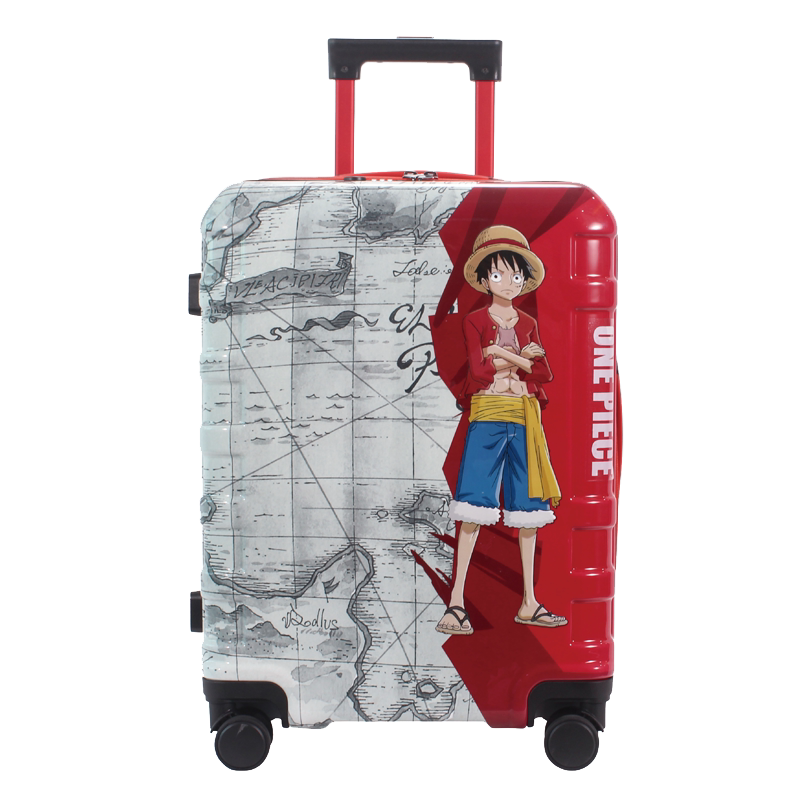 One Piece Straw Hat Crew Carrying Suitcase www.animationtee